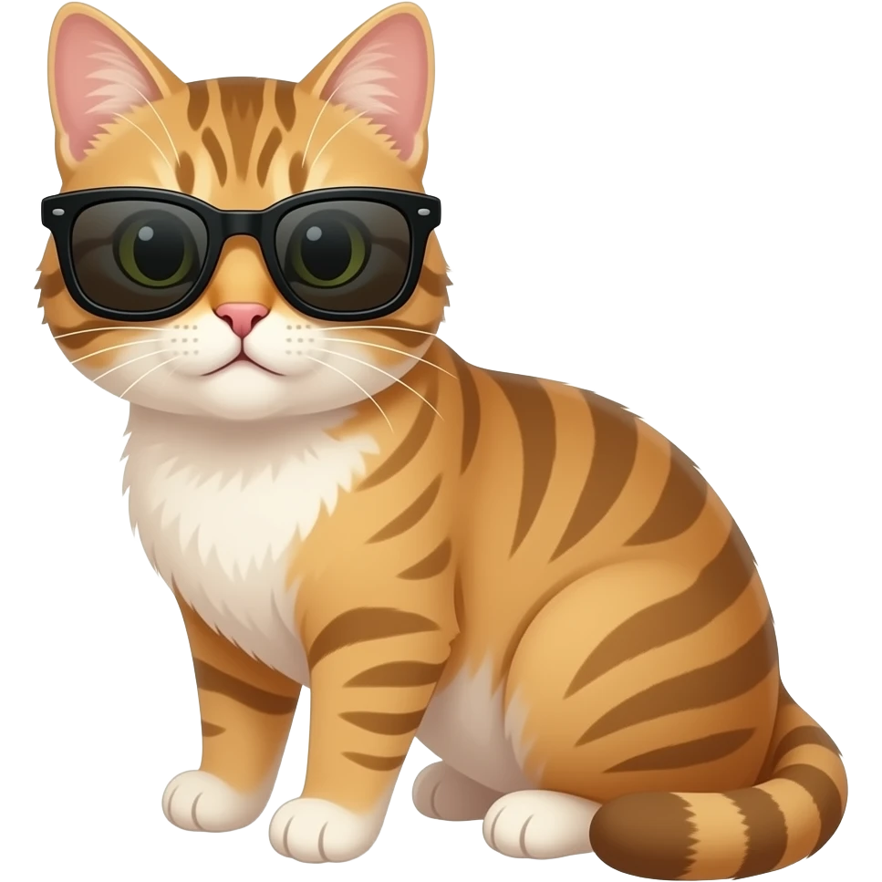 Cat wearing sunglasses emoji
