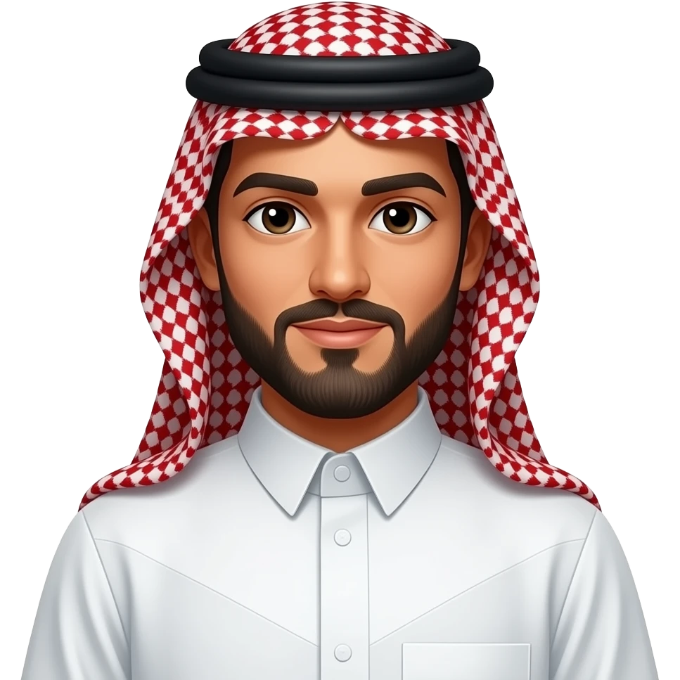 Kuwait man wearing traditional clothes emoji