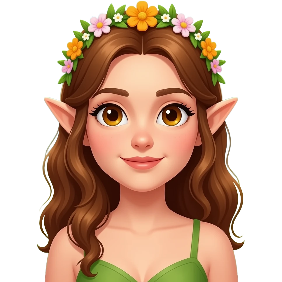 🧝🏻‍♀️🌺🌳🦋🌞 emoji