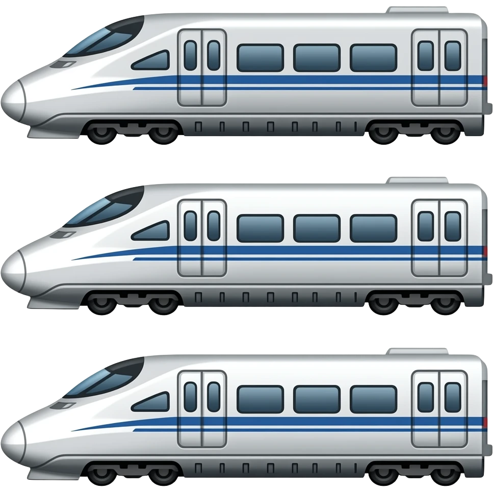 🚄🚃🚃🚃 emoji