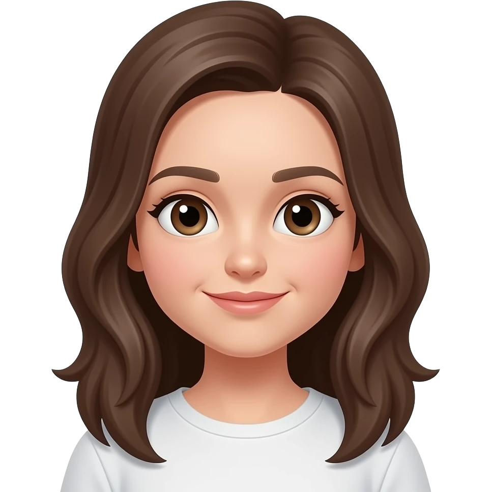 A girl with big forehead emoji emoji