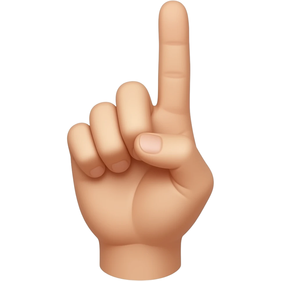 Right hand making a F emoji