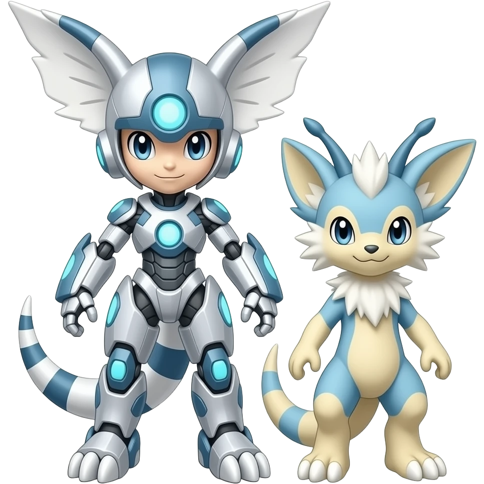 Larvitar-Axew-Latias-Electrike-Furret-Milotic-Exveemon-Digimon-hybrid emoji