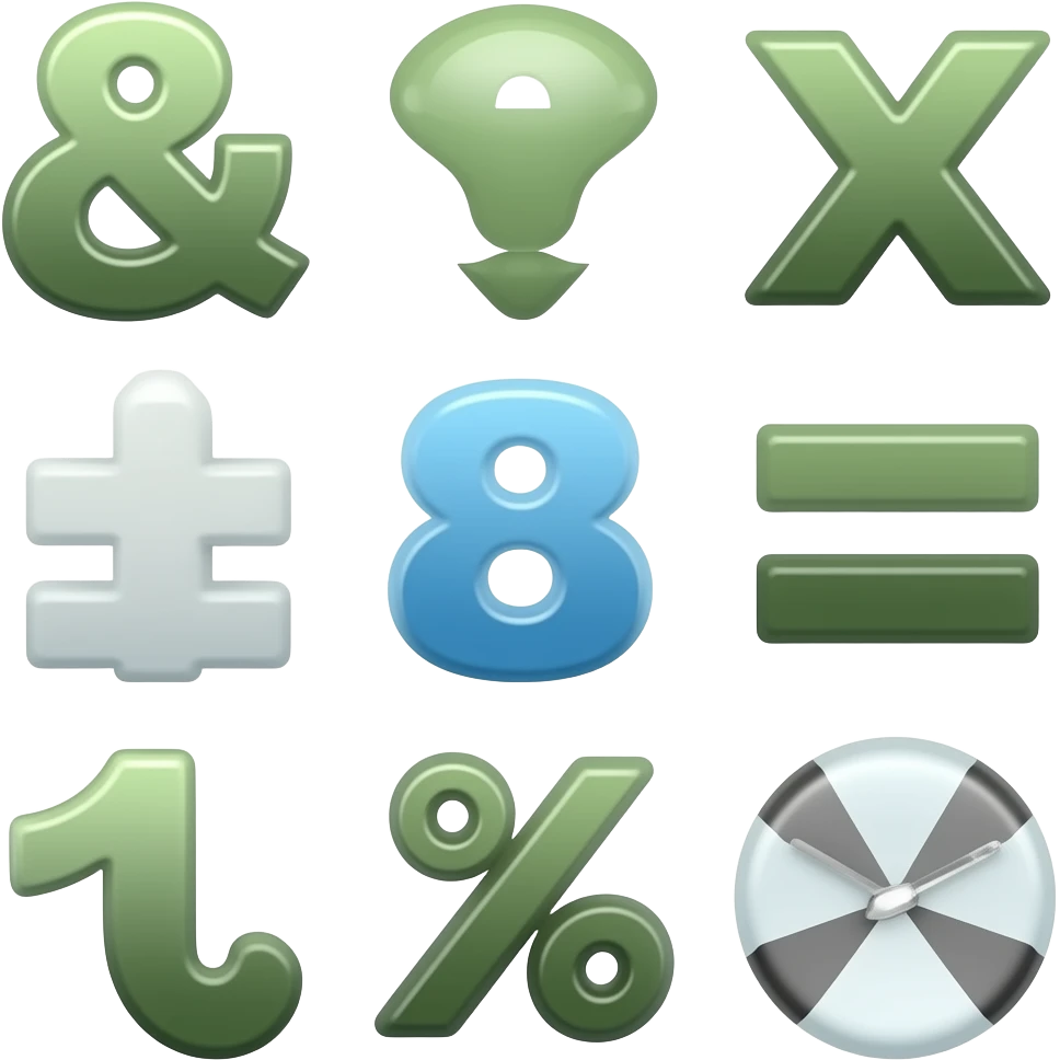 maths symbols emoji