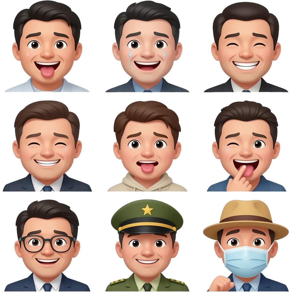 😀😃😄😁😆😅😂🤣😭😉😗😙😚😘🥰😍🤩🥳🫠🙃🙂🥲🥹😊☺️😌🙂‍↕️🙂‍↔️😏🤤😋😛😝😜🤪🫪😔🥺😬😑😐😶😶‍🌫️🫥🤐🫡🤔🤫🫢🤭🥱🤗🫣😱🤨🧐😒🙄😮‍💨😤😠😡🤬😞😓😟😥😢☹️🙁🫤😕😰😨😧😦😮😯😲😳🤯😖😣😩😫😵😵‍💫🫨🥴🥵🥶🤮☃️🫩😴😪🤧🤒🤕😷🤥😇🤠🤓😎🥸🤑😈👿👻👀👁️👄👁️💋🗣️❣️♥️💟💌💕💞💗💓💖💝💘🩷🤍🩶🖤🤎💜💙🩵💚💛🧡❤️🙉🙊😻😹🙈 emoji