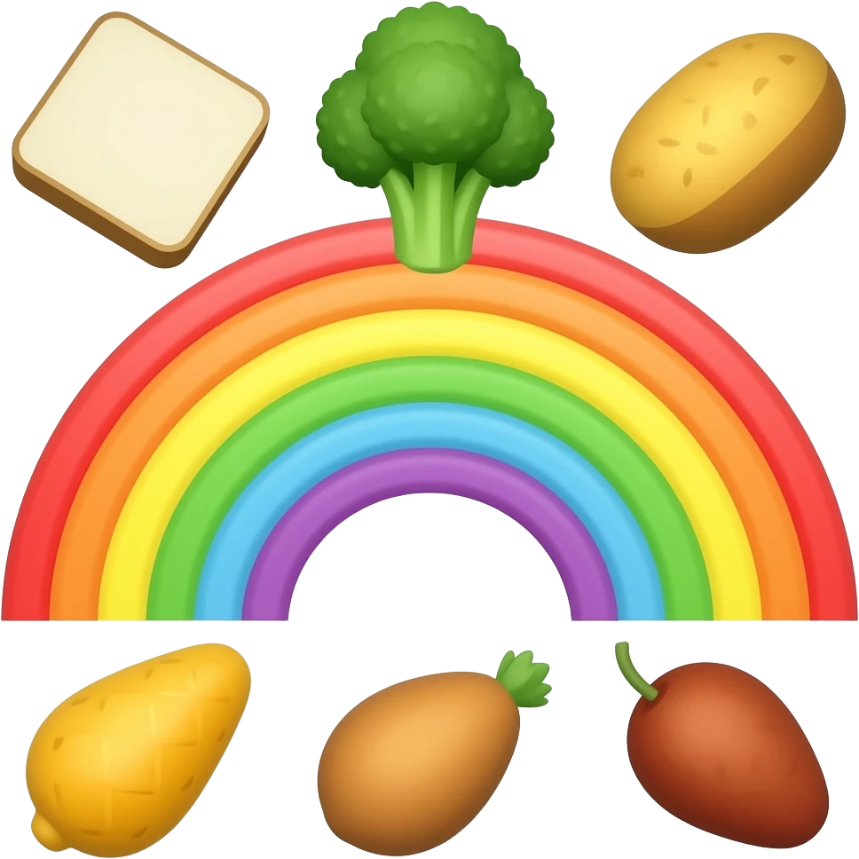 Rainbow foodsRainbows emoji