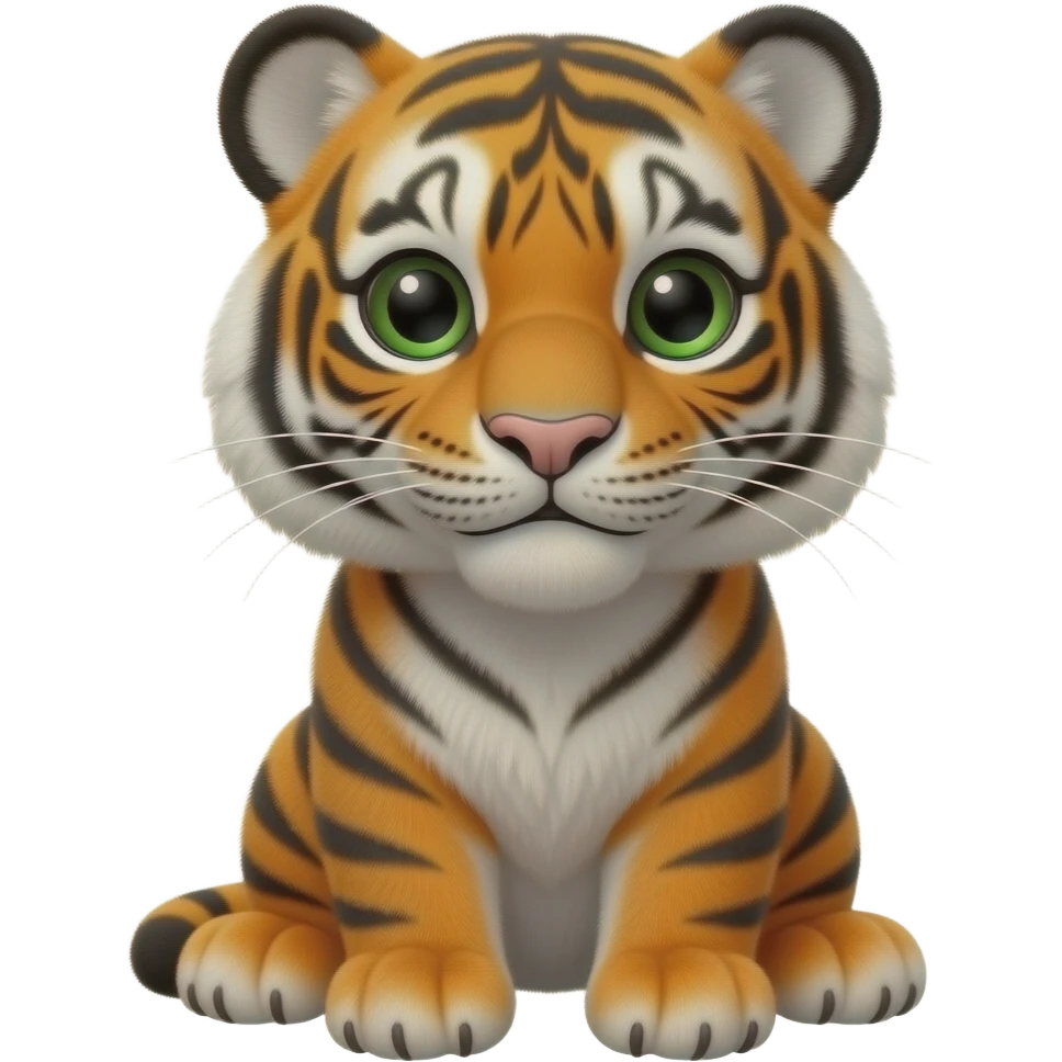 Plush tiger emoji