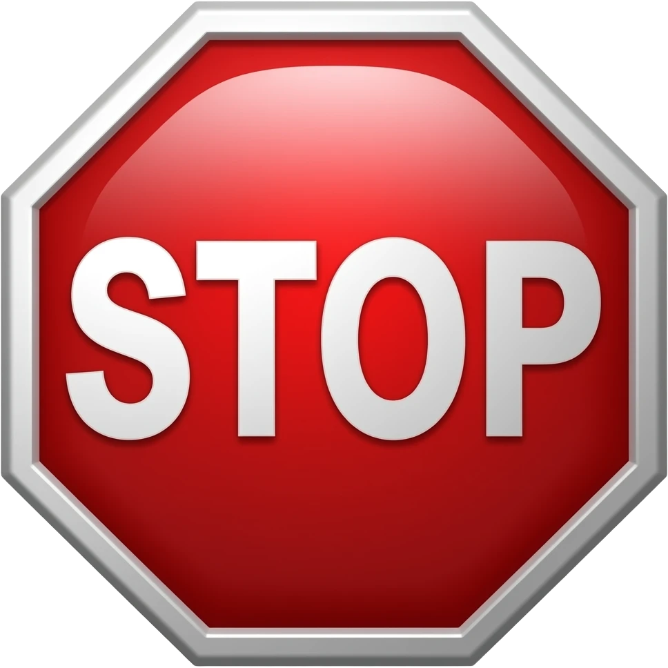stop emoji