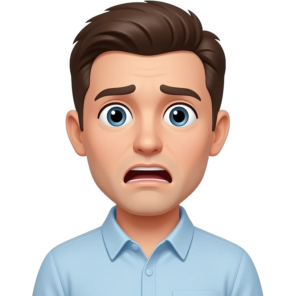scared face emoji