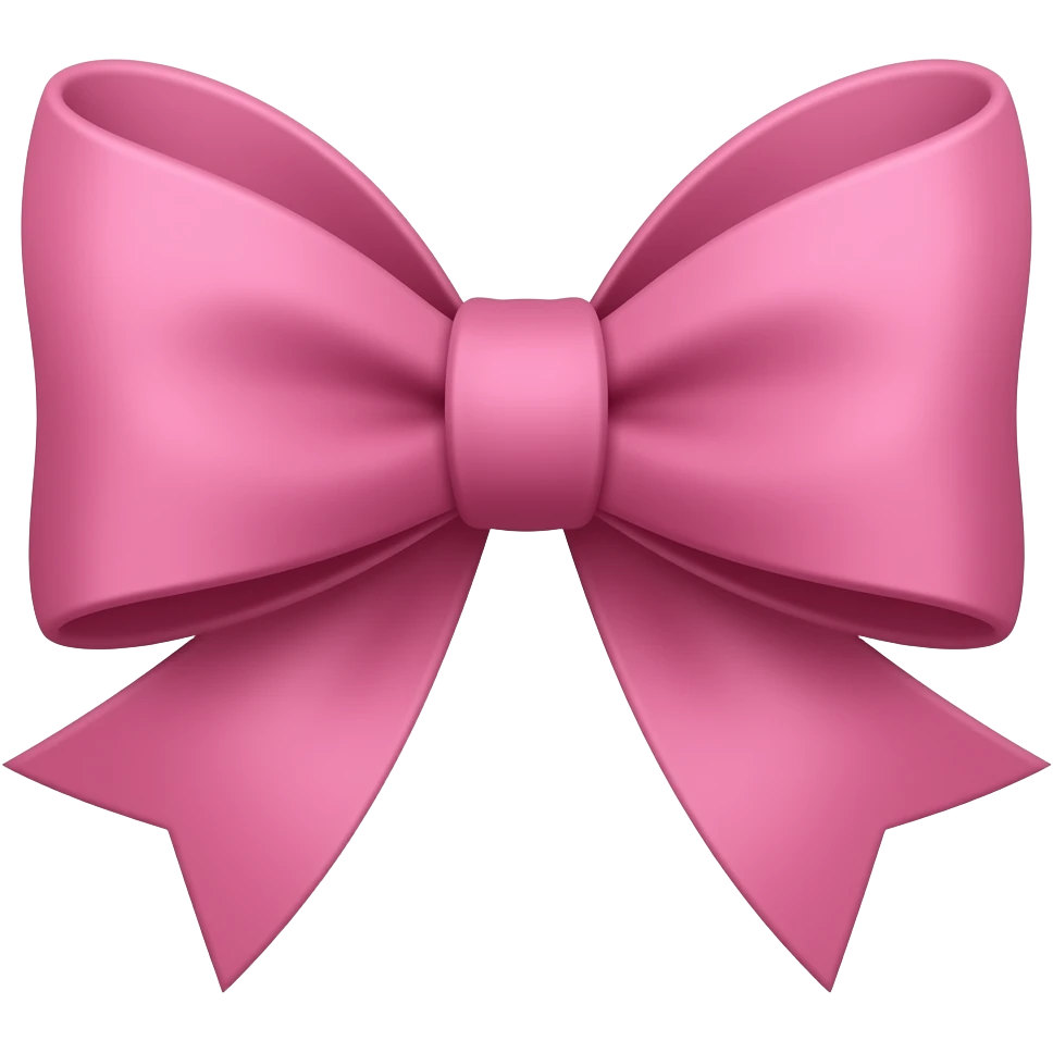 Pink bow emoji