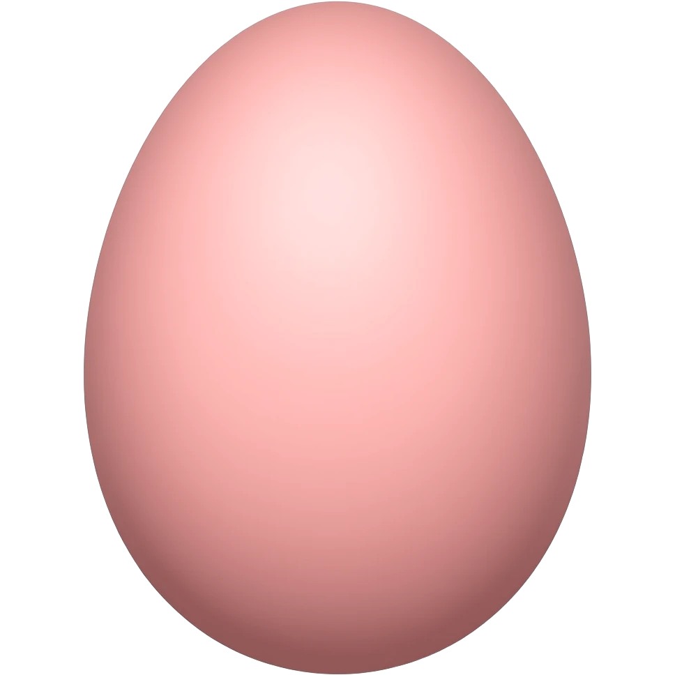 Pink egg emoji