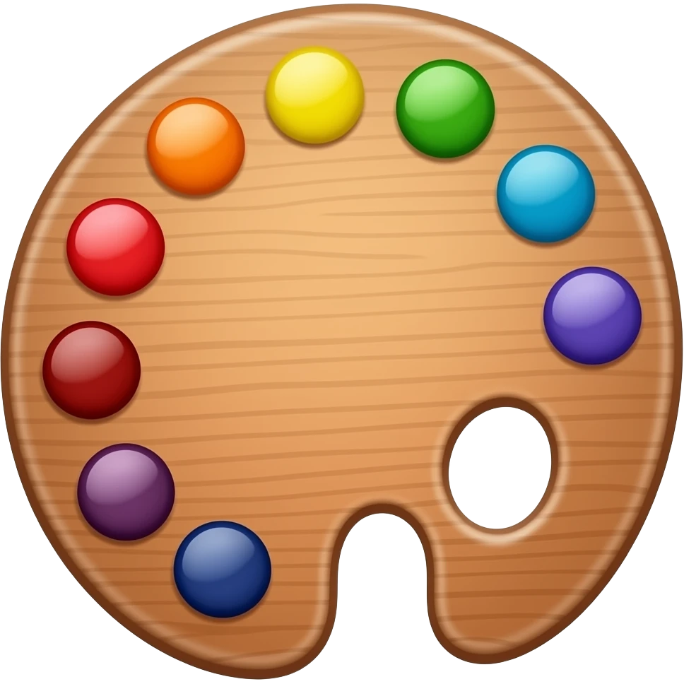 antique artist palette emoji