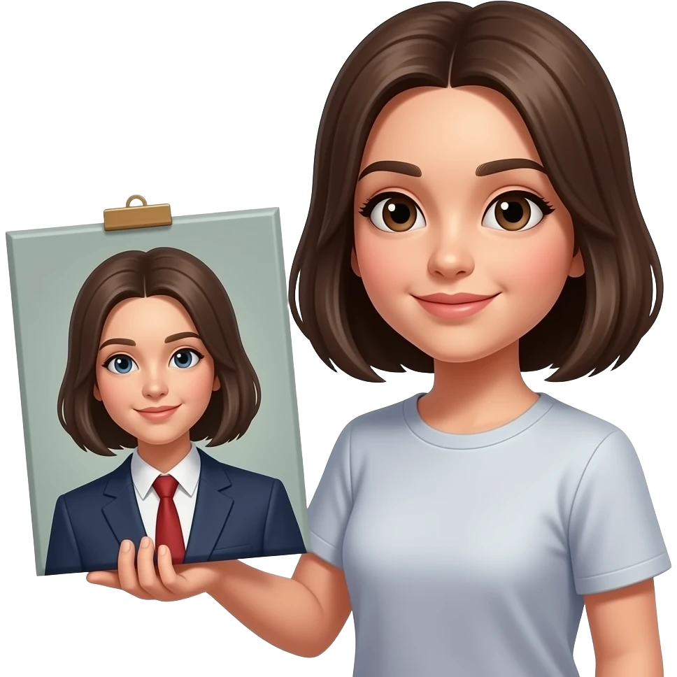 девушка показывает фигу с маслом emoji