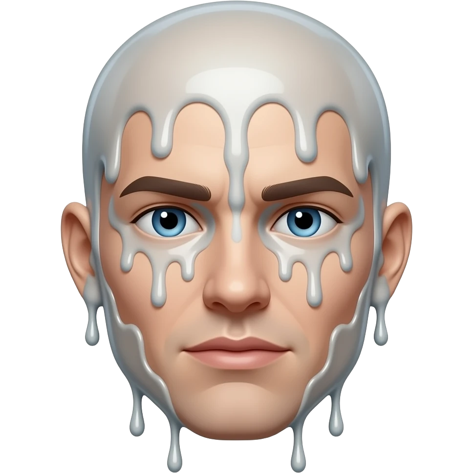 Face melting emoji