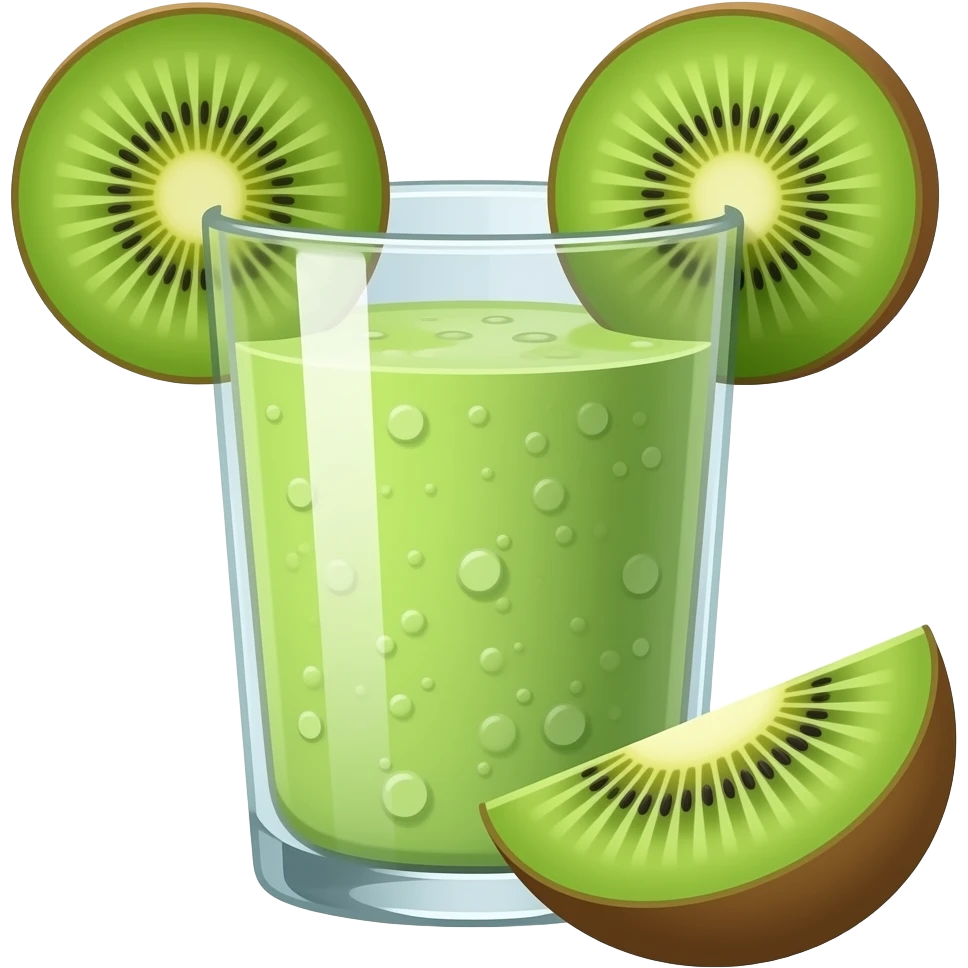 Green Kiwi Smoothie emoji