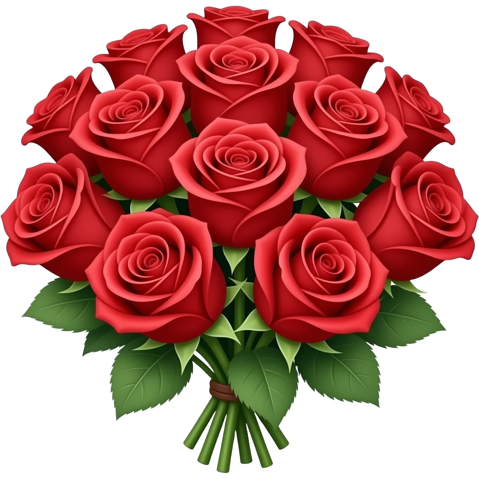 Bouquet of Red roses emoji