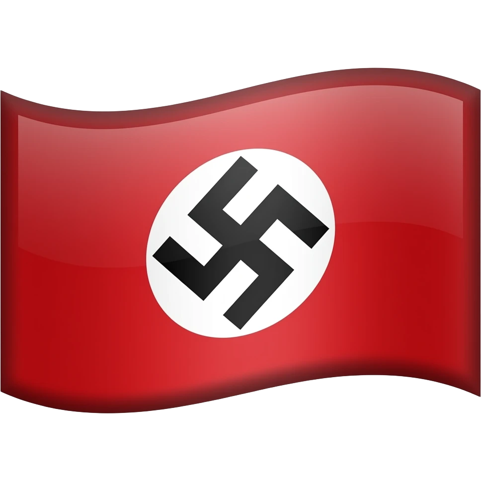 Nazi flag of hetler , but right here no need flag but logo, only need inside design , remove the flag shape only that draw emoji