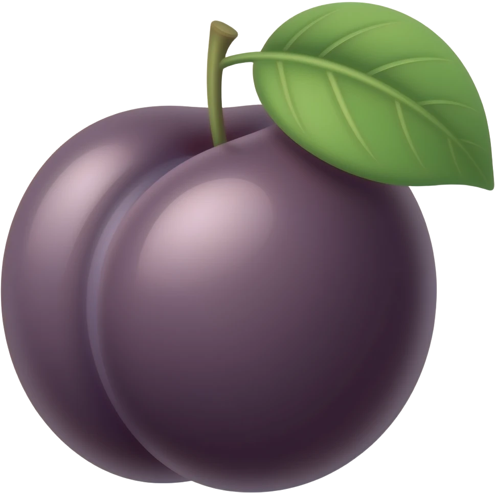 Plum emoji