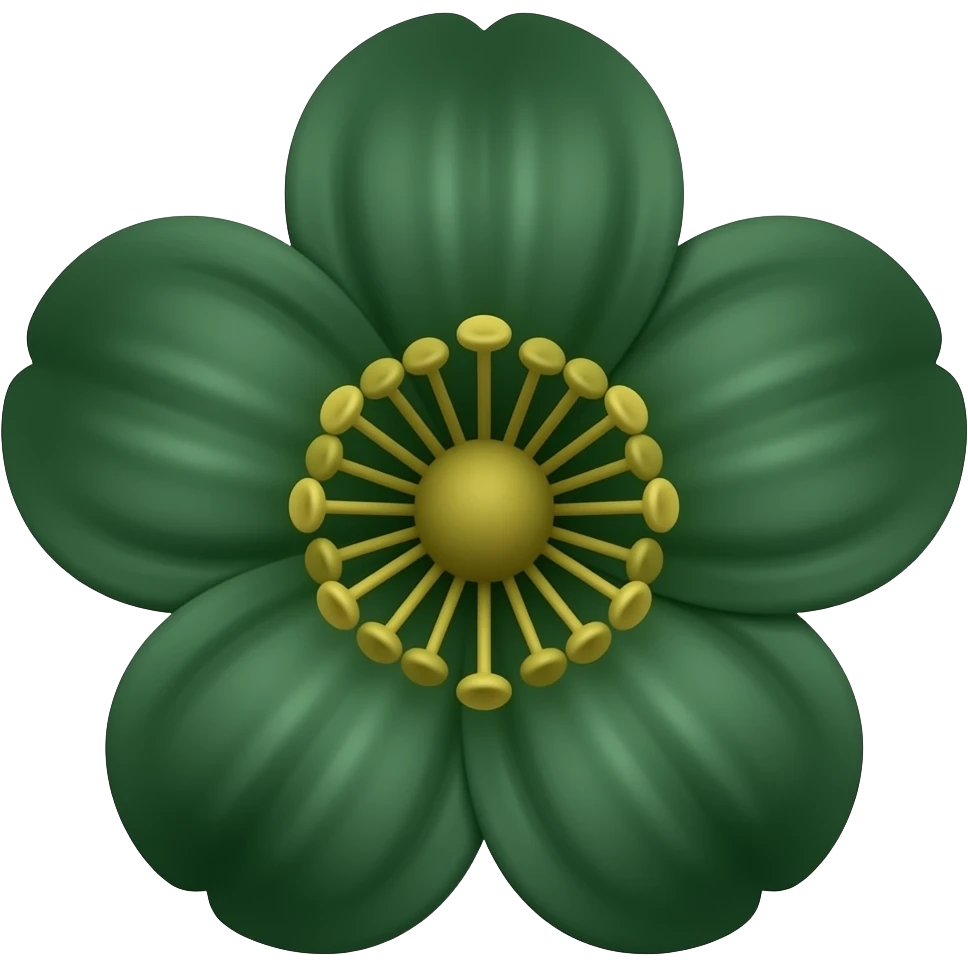 Dark Green pretty emoji