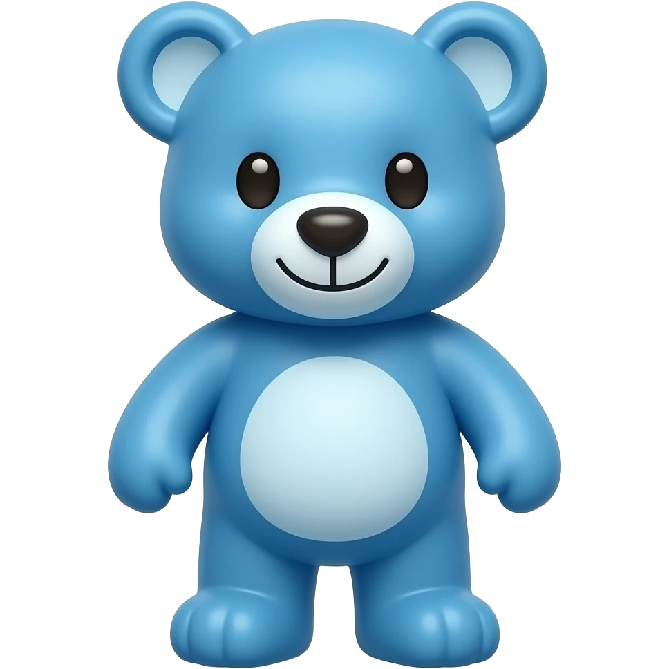 blue Teddy Bear emoji