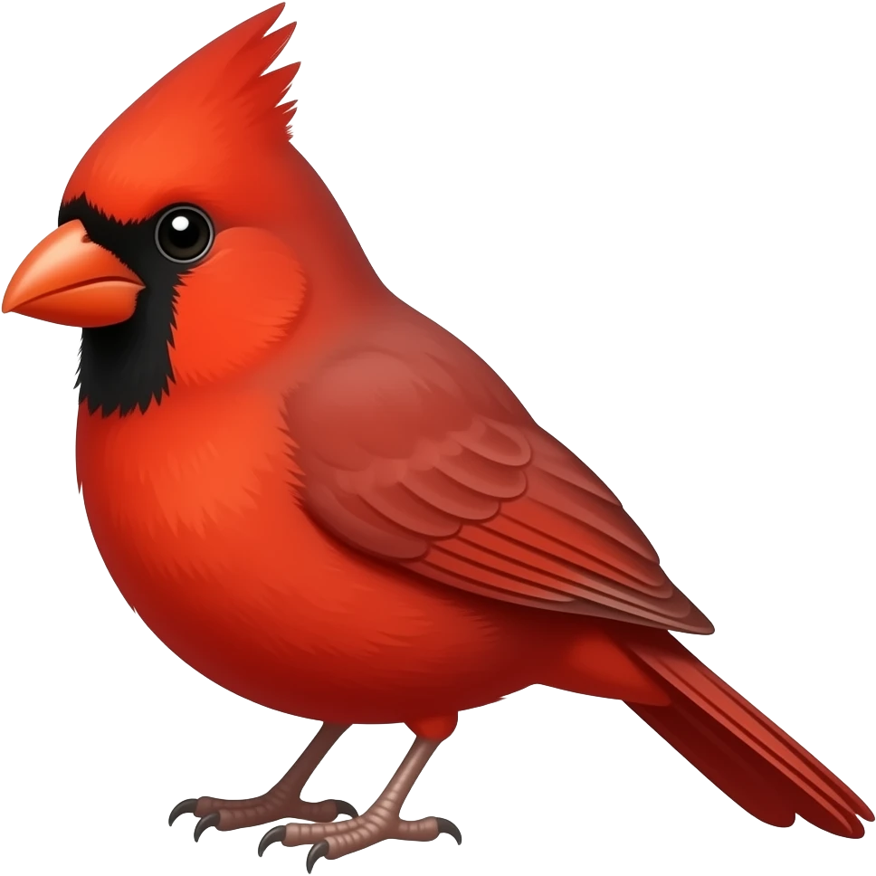 red cardinal emoji