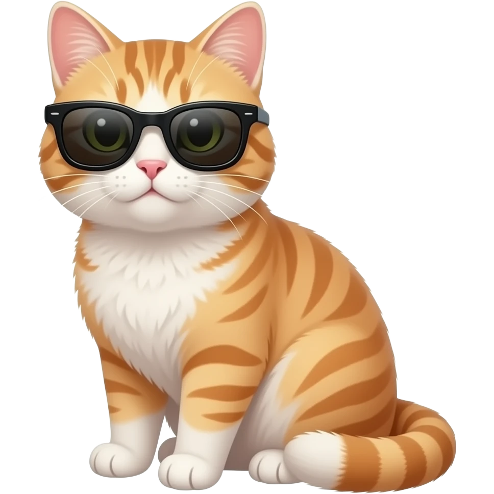 Cat wearing sunglasses emoji