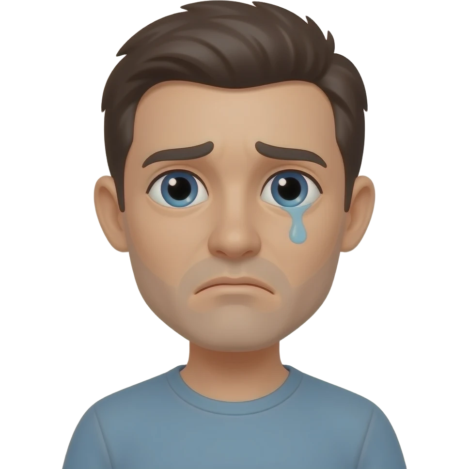sin dinero y triste emoji