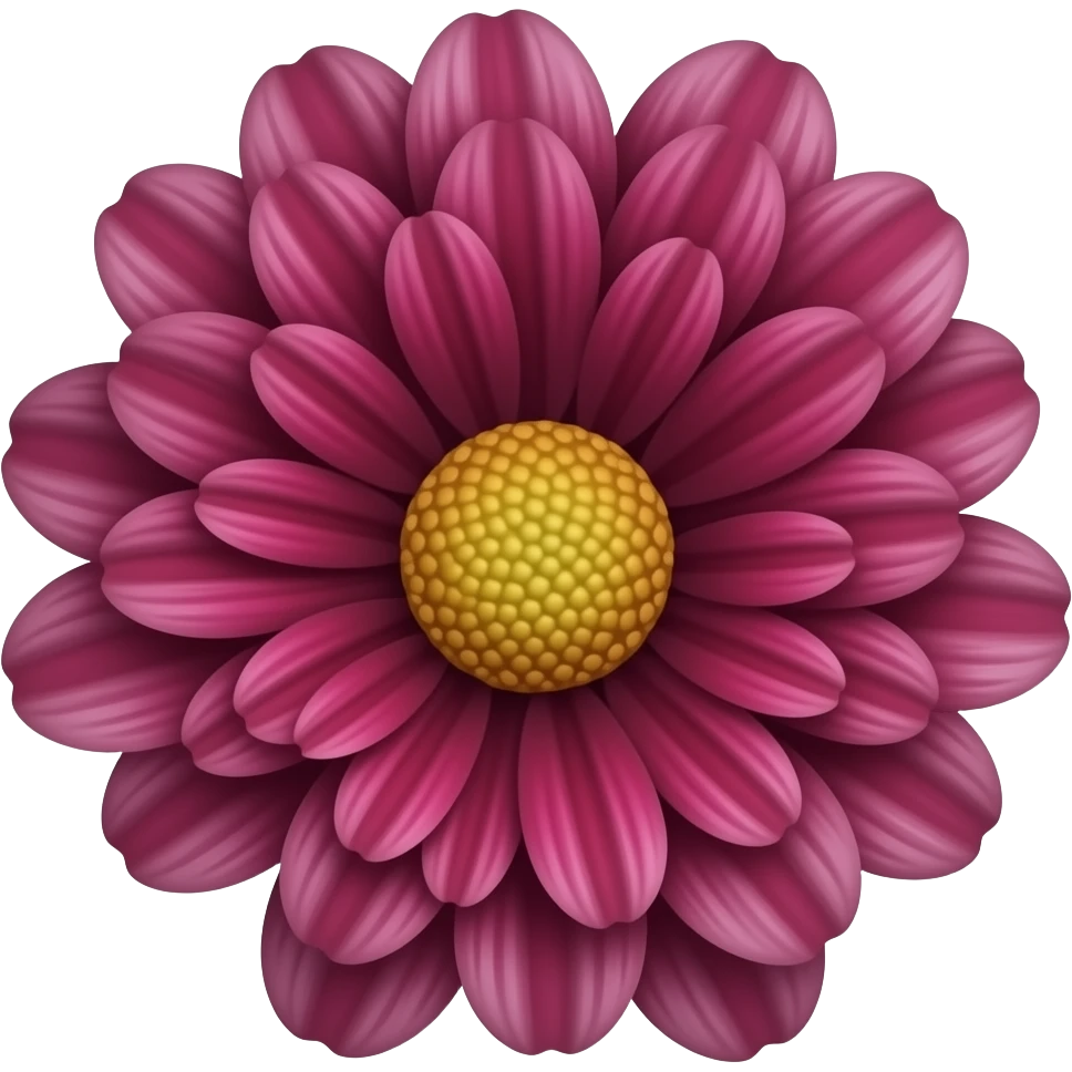 Flower color dark pink emoji