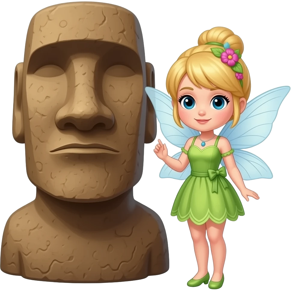 🧚‍♀️🗿 emoji