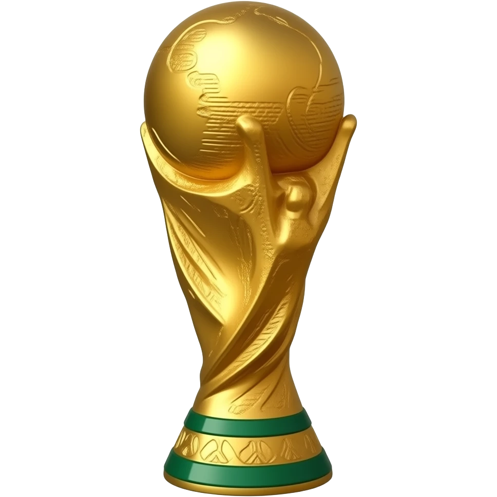 World cup football trophy emoji