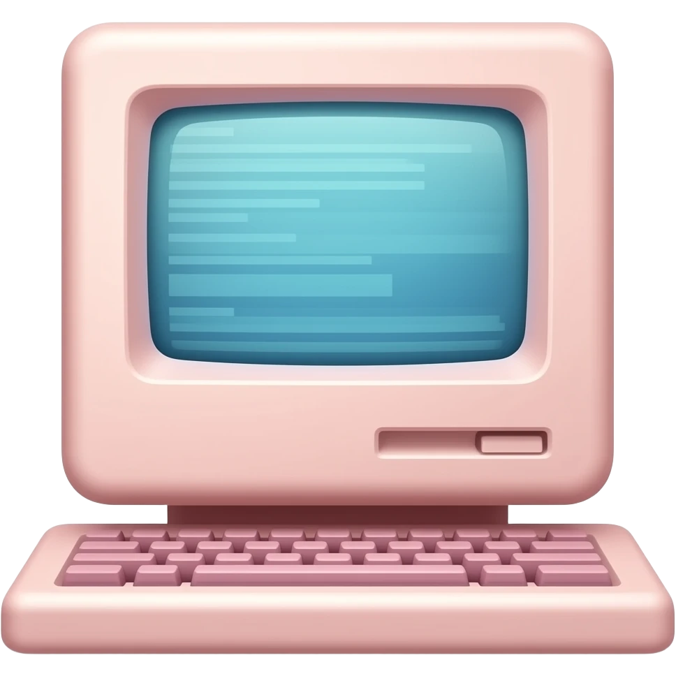 computadora que sea todo rosa emoji