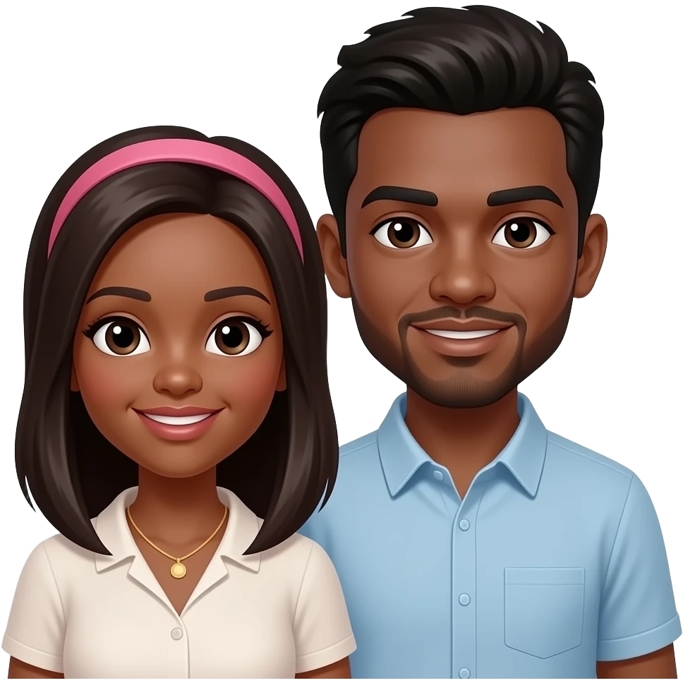 Black couple emoji
