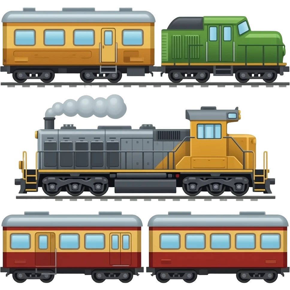 🚂🚃🚃🚃 emoji
