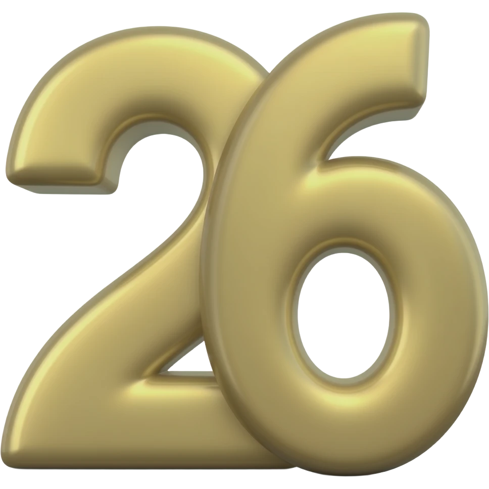2026 Number emoji