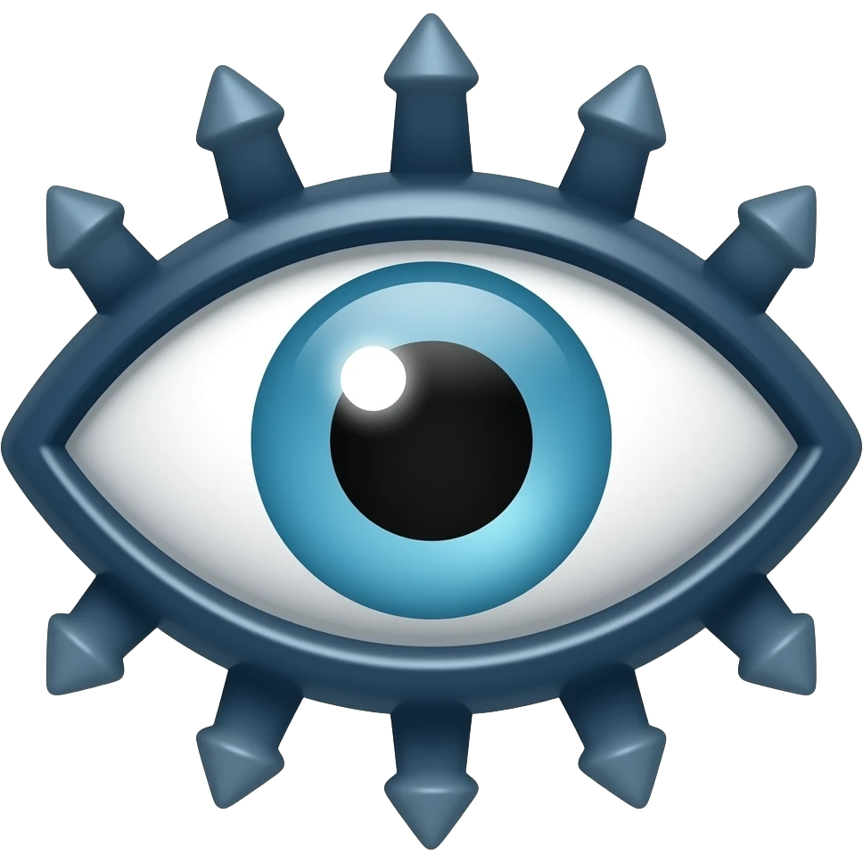 side ways evil eye emoji