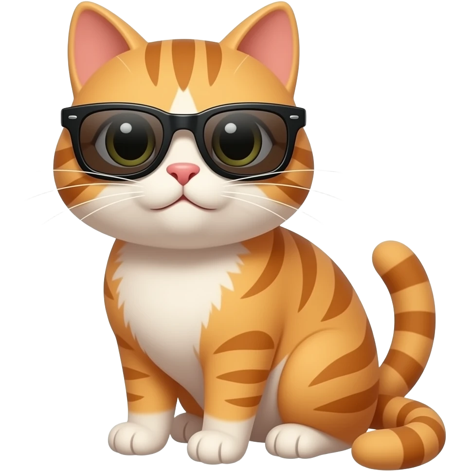 Cat wearing sunglasses emoji