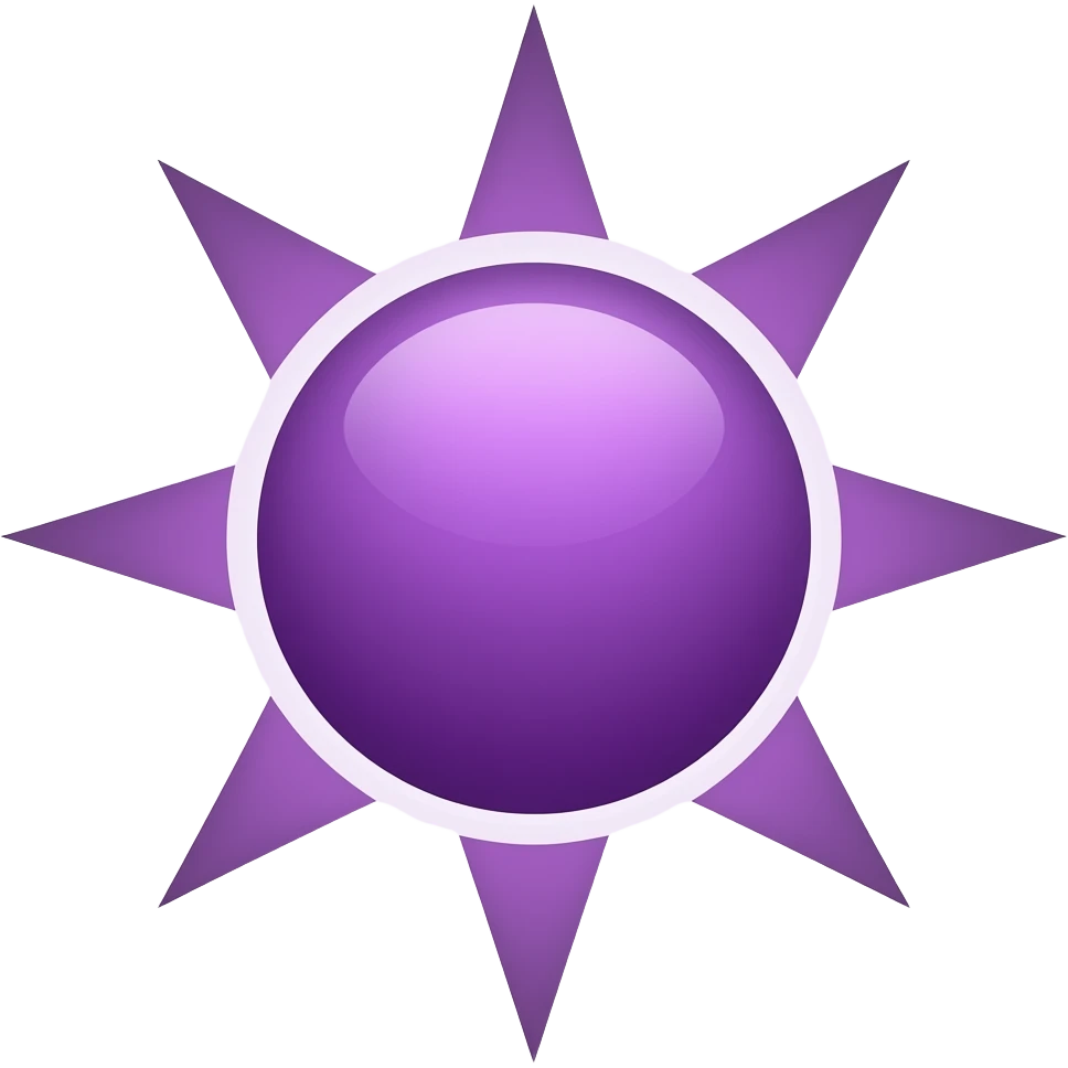 خورشید بنفش emoji
