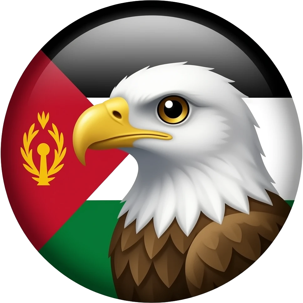 Den Adler auf der aramäer  Flagge emoji