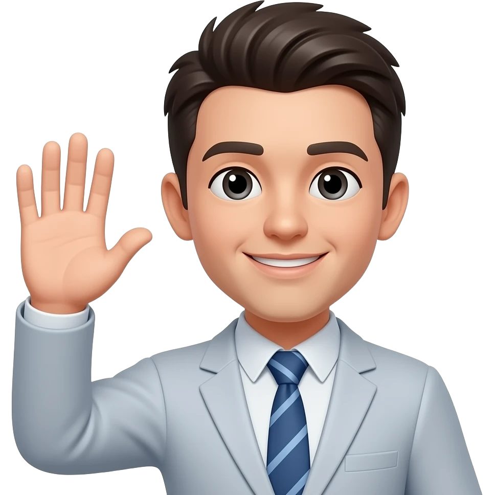 Смайлик волна emoji