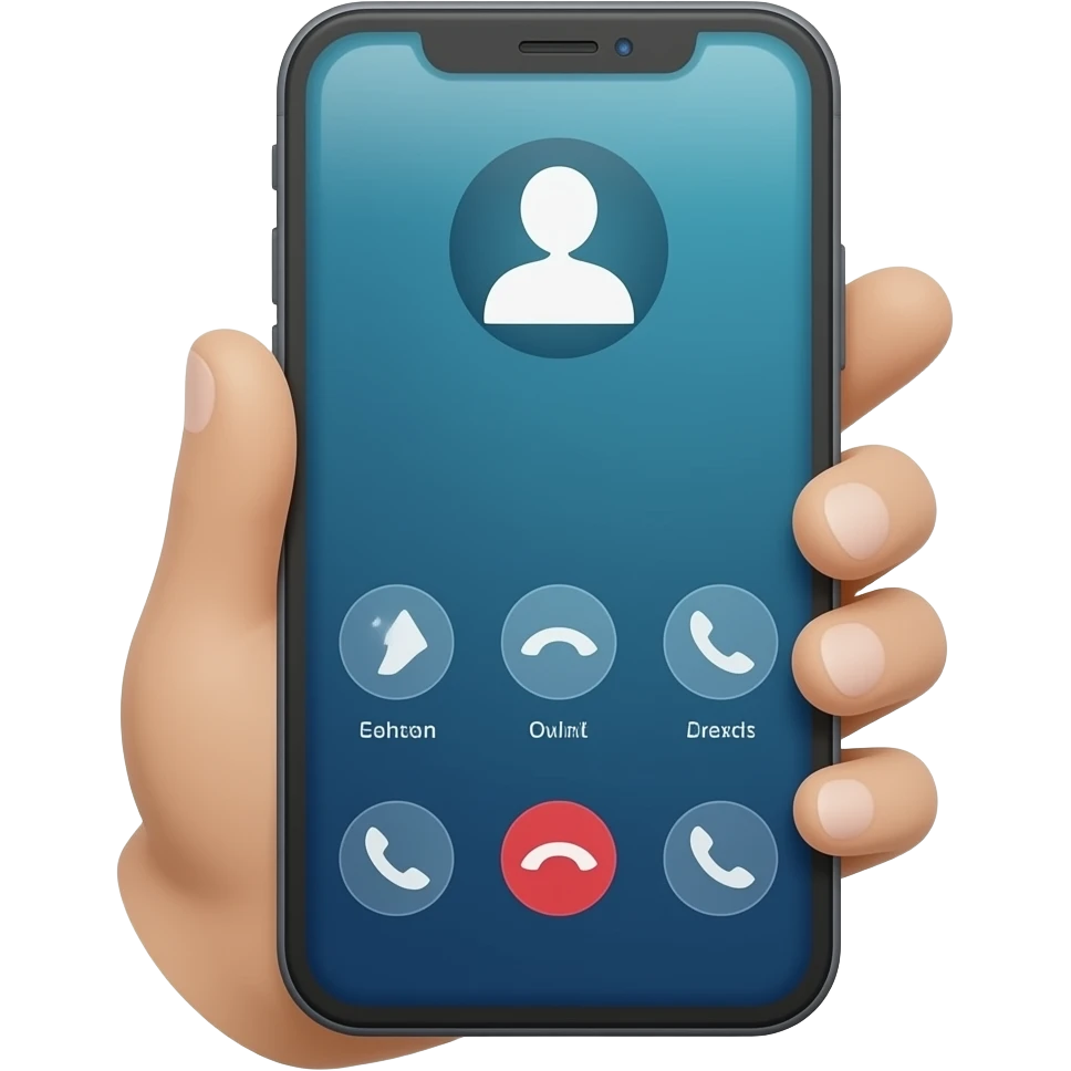 smartphone calling emoji