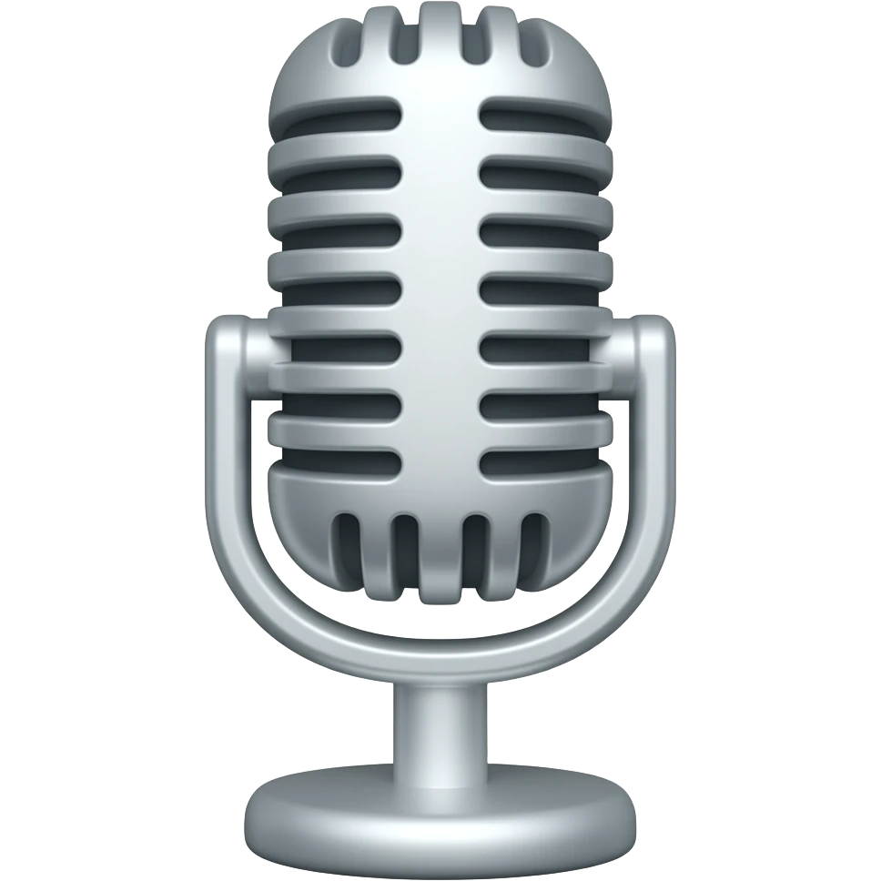 3d podcast emoji