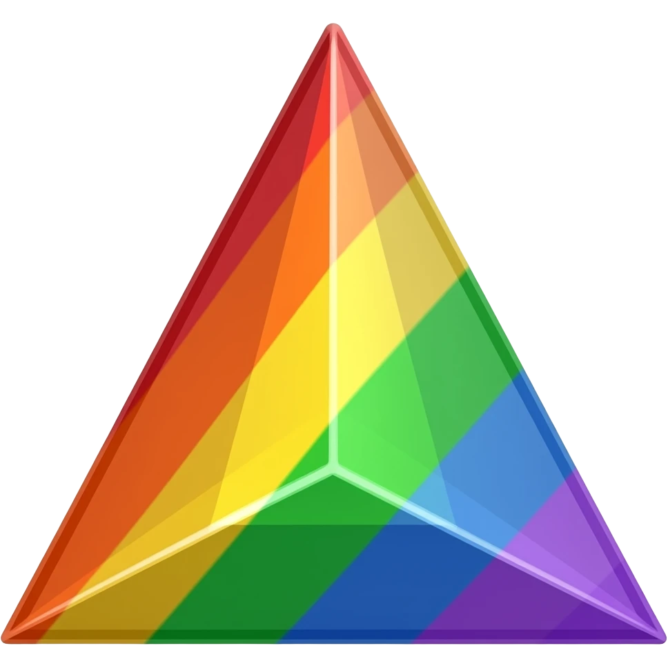 Rainbow prism emoji