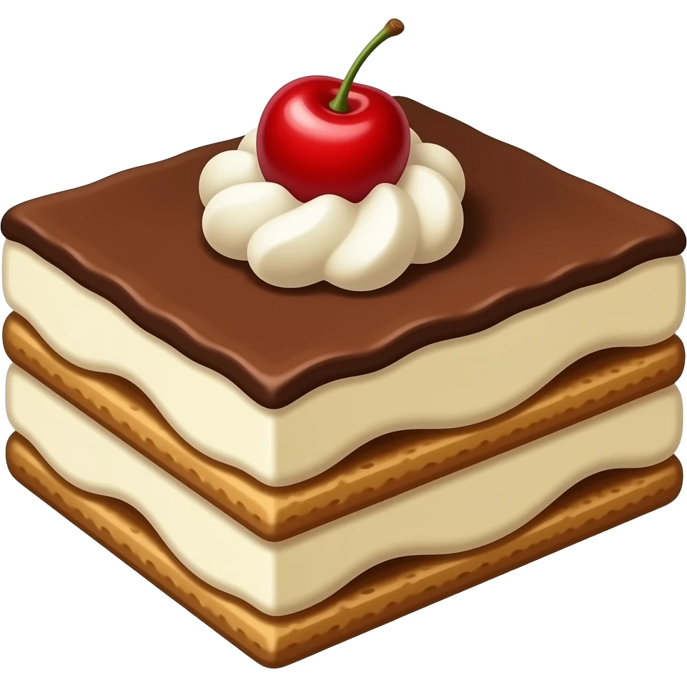 Tiramisu without the cherry or cream topping just coco power spread emoji