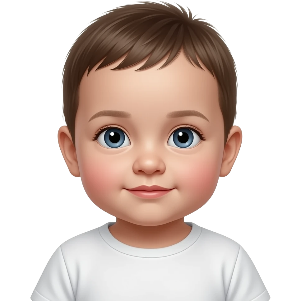 a hyper realistic baby girl emoji