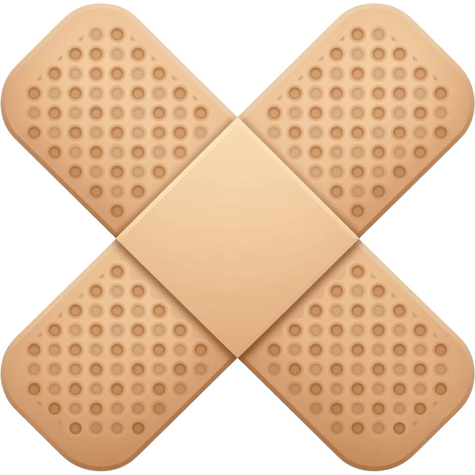 generate a single band aid without a cross emoji