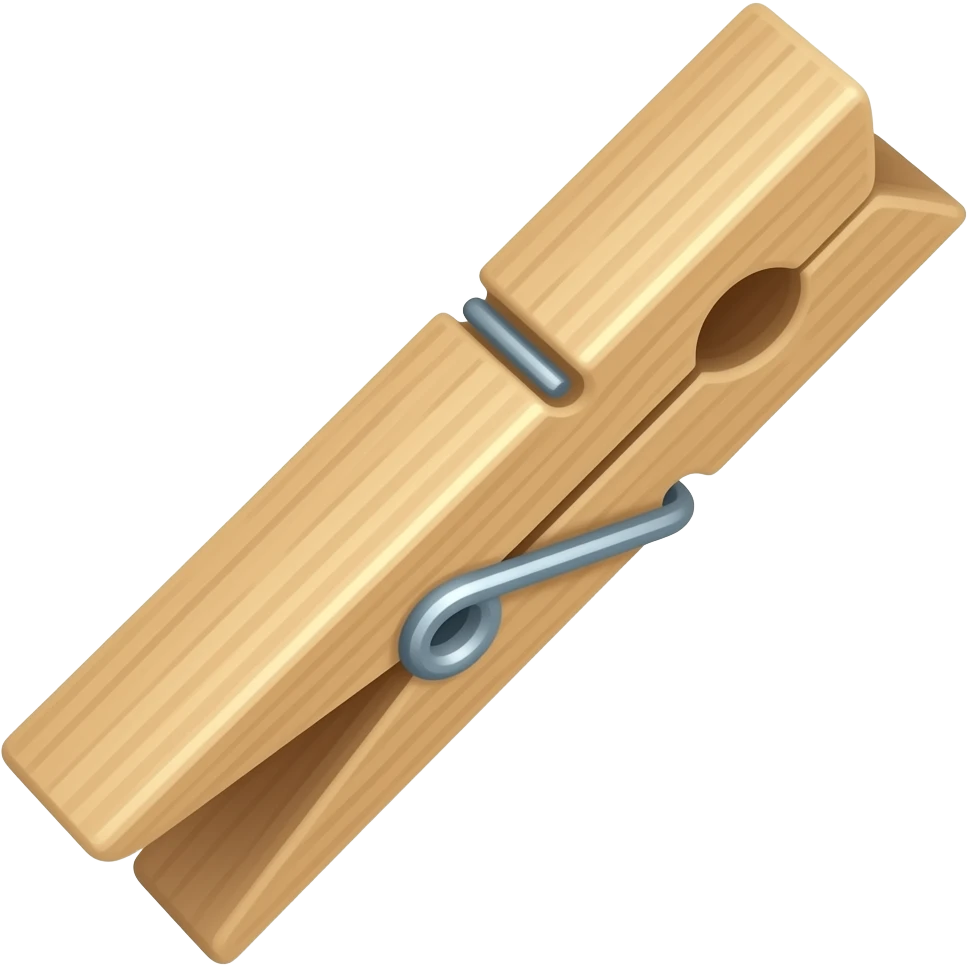 Open clothes peg emoji
