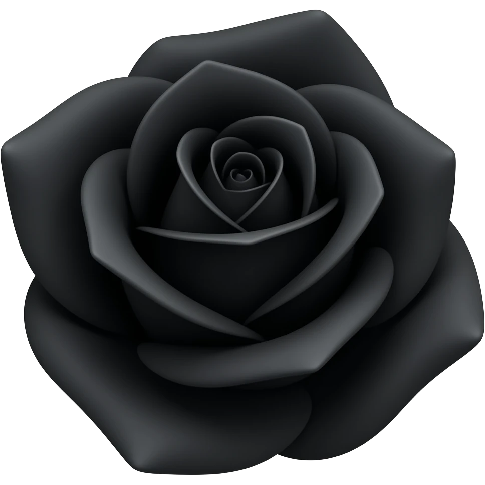 Black rose emoji