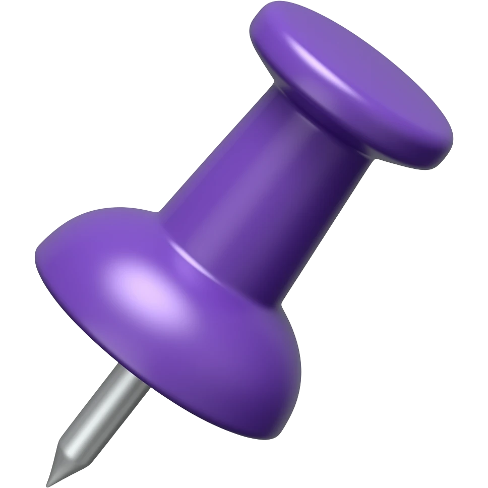 purple push pin emoji