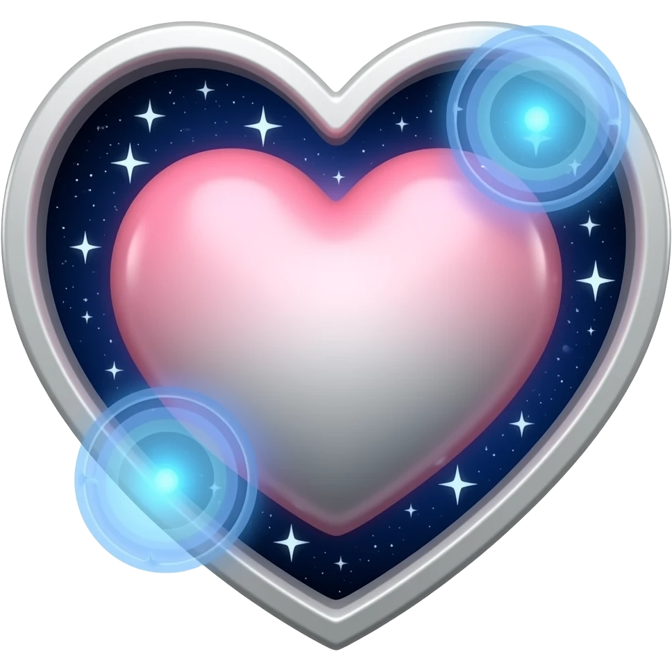 heart, light pink and light grey, cosmos, space, technology, minimalism, simple emoji
