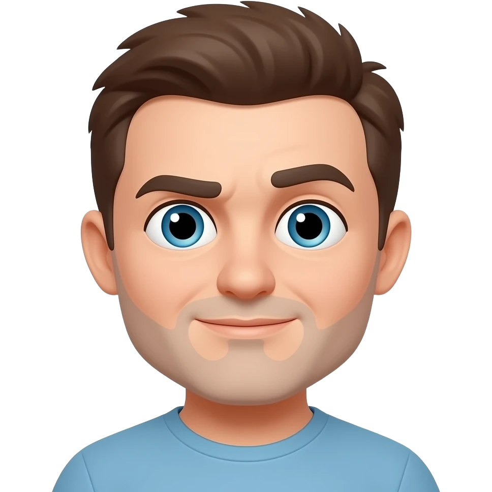 do not change characeter change his eyebrows to rise emoji